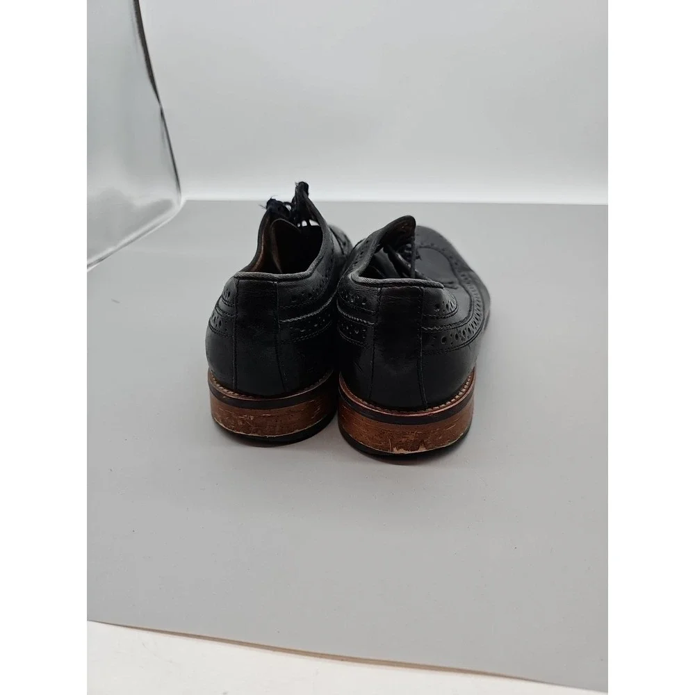Johsnton & Murphy Men's‎ Medallion Wingtip Dress Shoes  Black 20-2231 Size 12M
